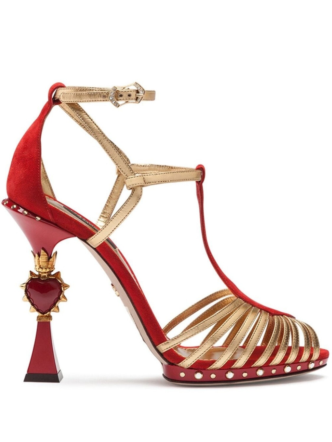 

Dolce & Gabbana босоножки Bette на скульптурном каблуке, красный