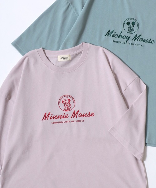 

Футболка с принтом Disney Family, широкая, с рукавом 3/4, светло-розовая