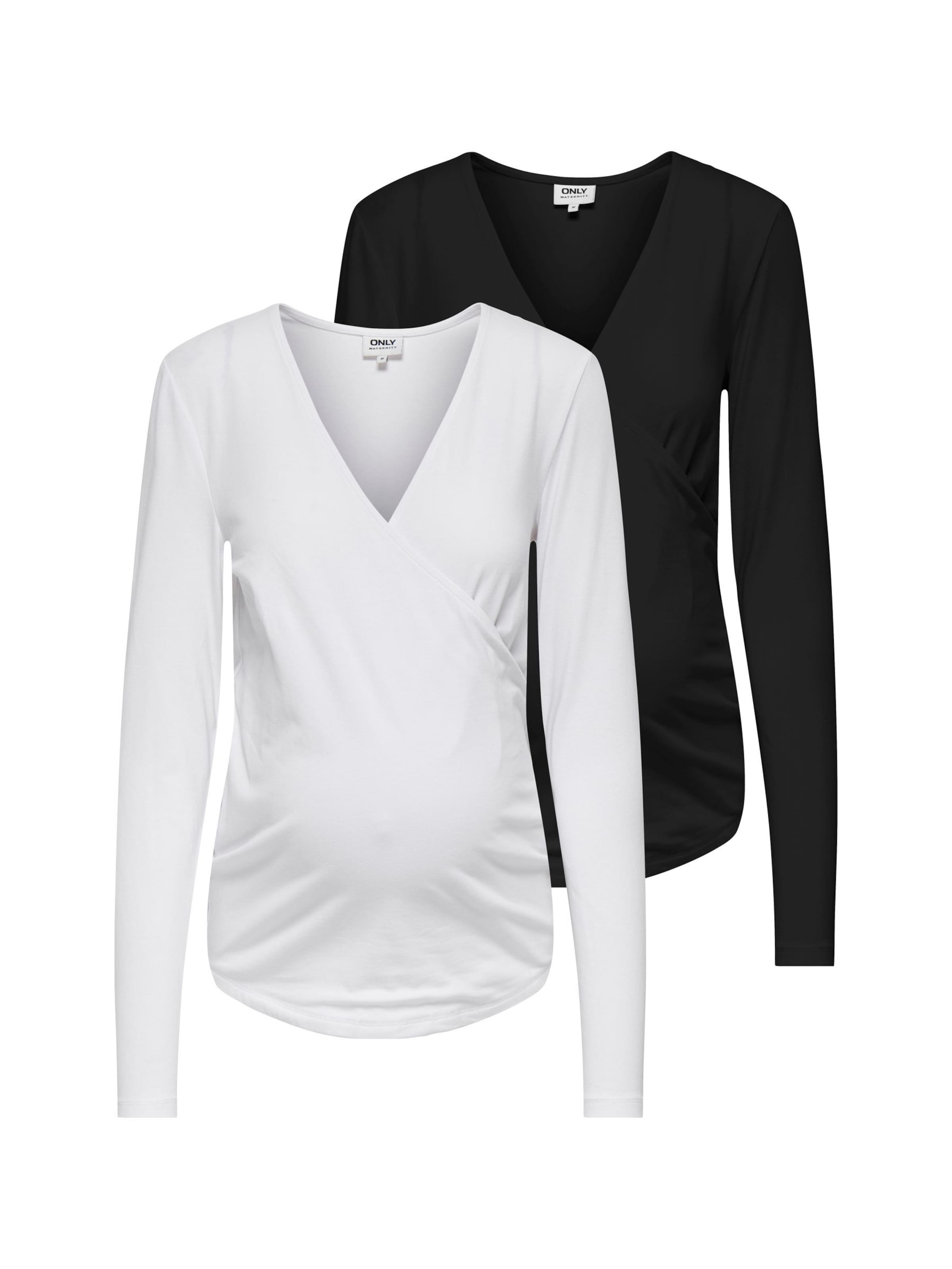 

Only Maternity Блузка 'OLMJoy' в черном и белом цветах