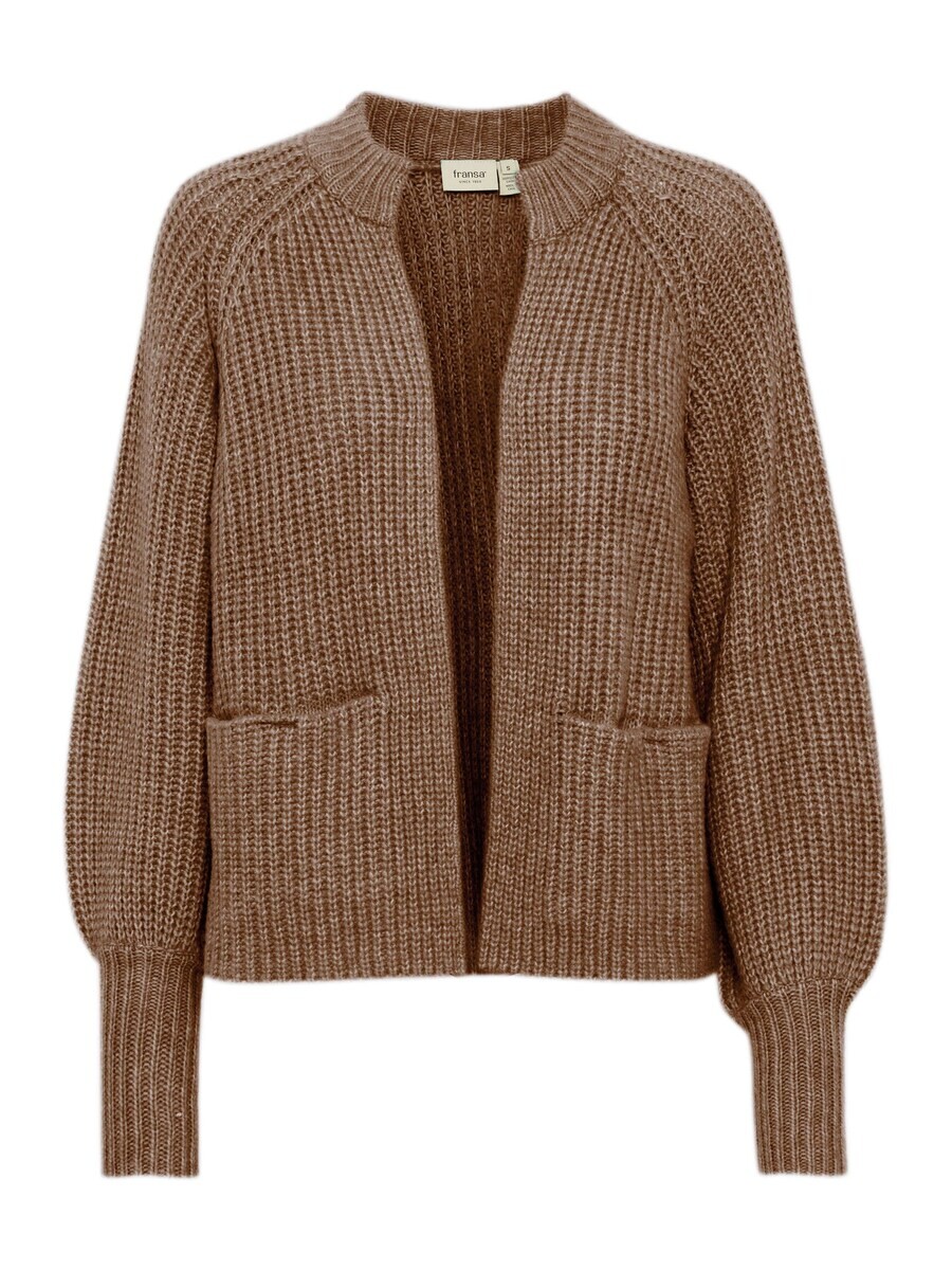 

Кардиган Fransa Knit Cardigan, коричневый