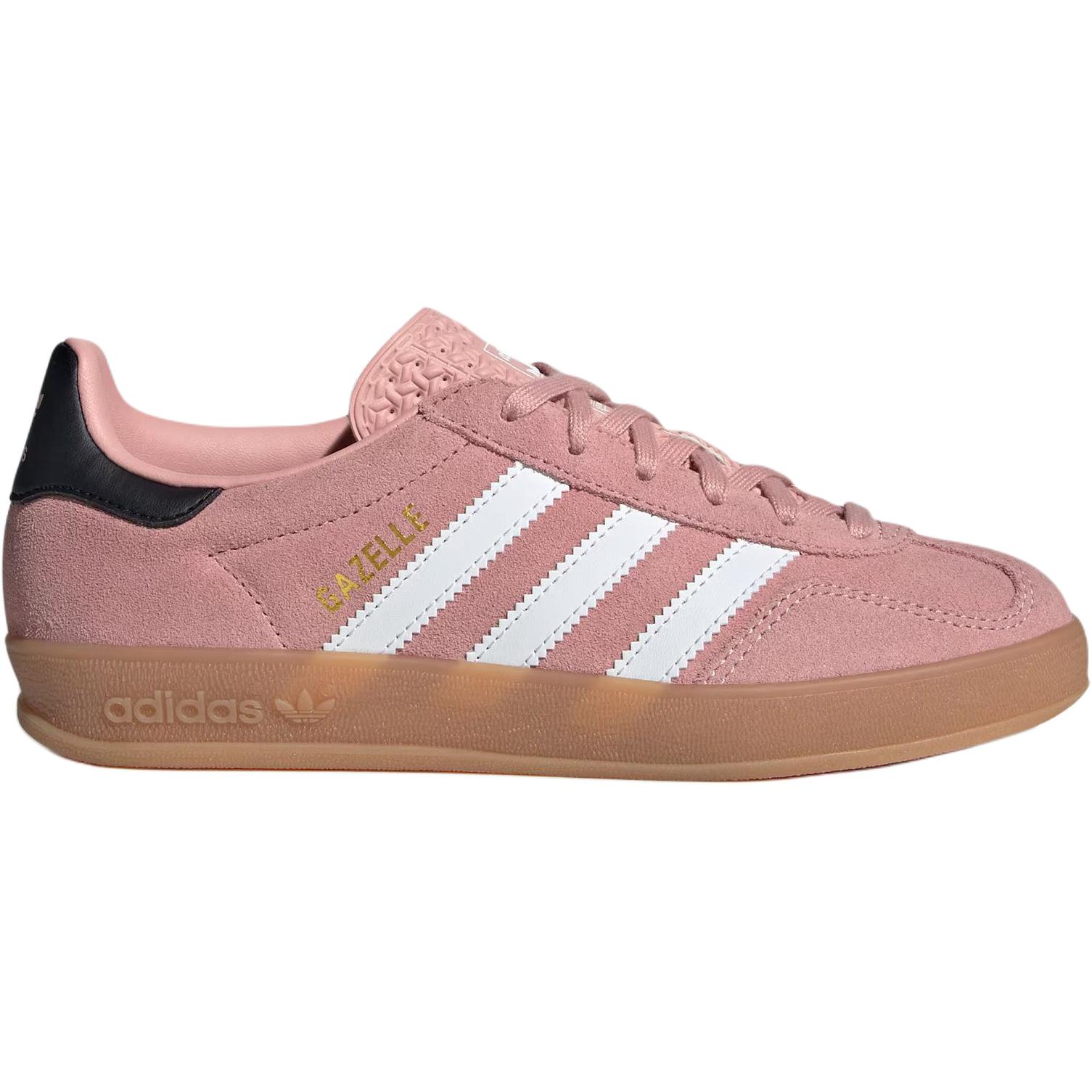 GAZELLE INDOOR износостойкие низкие детские кроссовки для скейтбординга для подростков Adidas Originals, розовый — фото 2