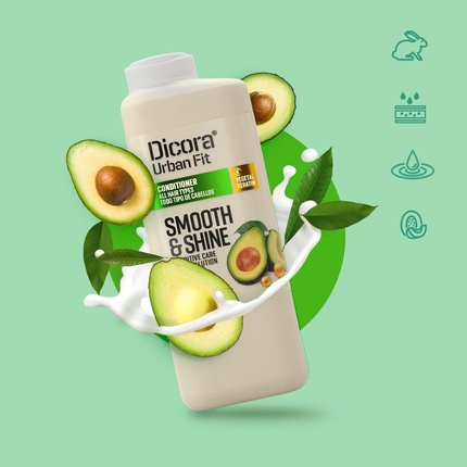 Dicora Urban Fit Кондиционер для гладкости и блеска для всех типов волос 400 мл Dicora Urbanfit — фото 3