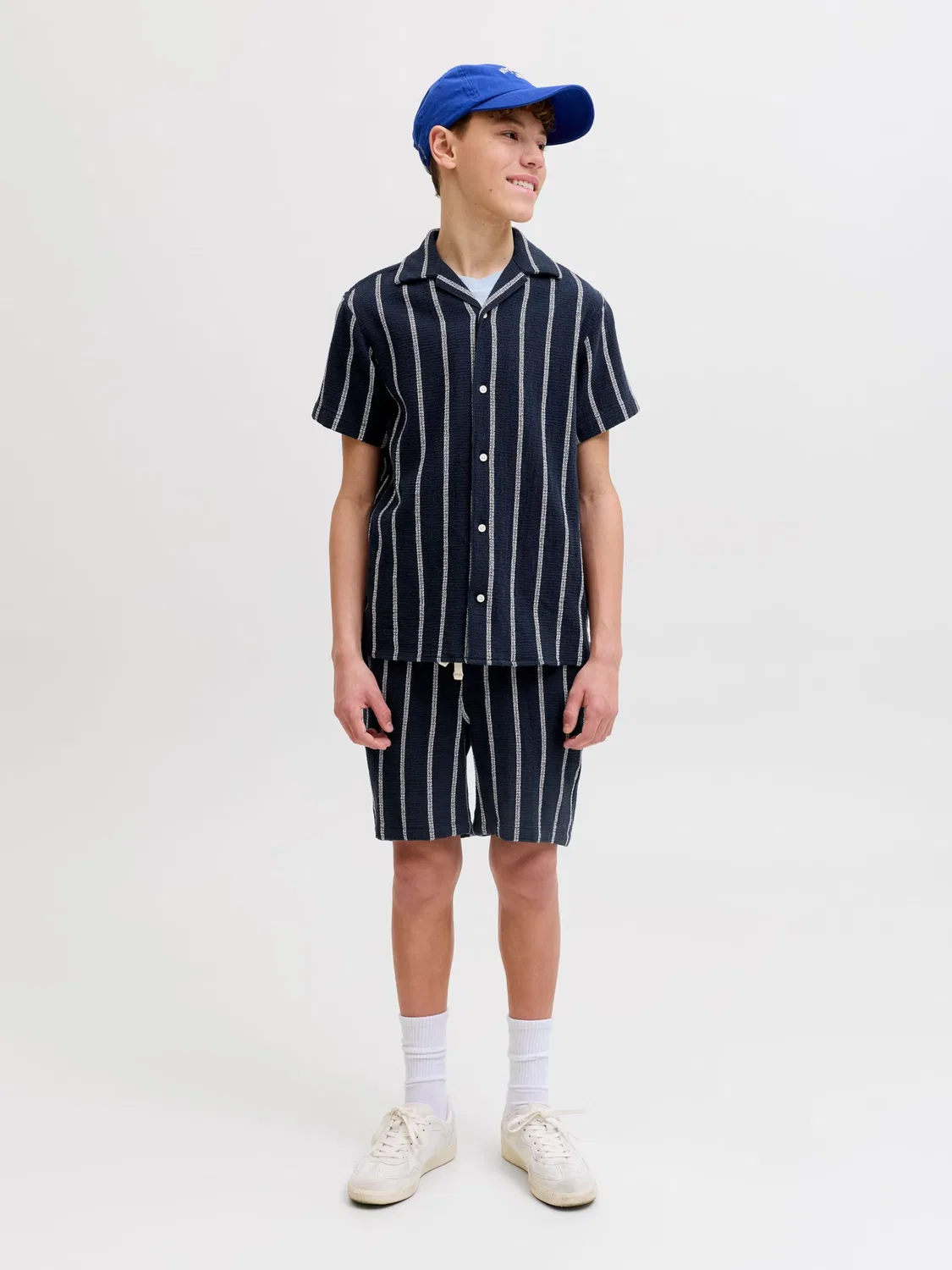 Рубашка на пуговицах стандартного кроя 'JORCoba' Jack & Jones Junior, Night Blue — фото 4