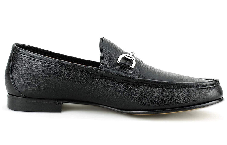 Туфли мужские Gucci Low-Top с пряжкой, черный — фото 2