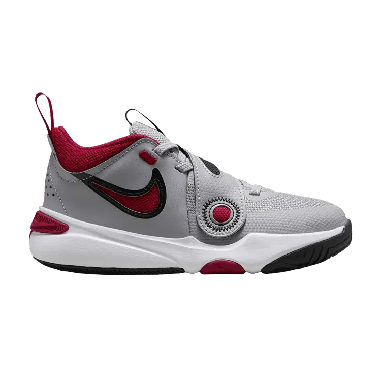 

Кроссовки Nike Team Hustle D11 PS Cement Grey Gym Red, серый