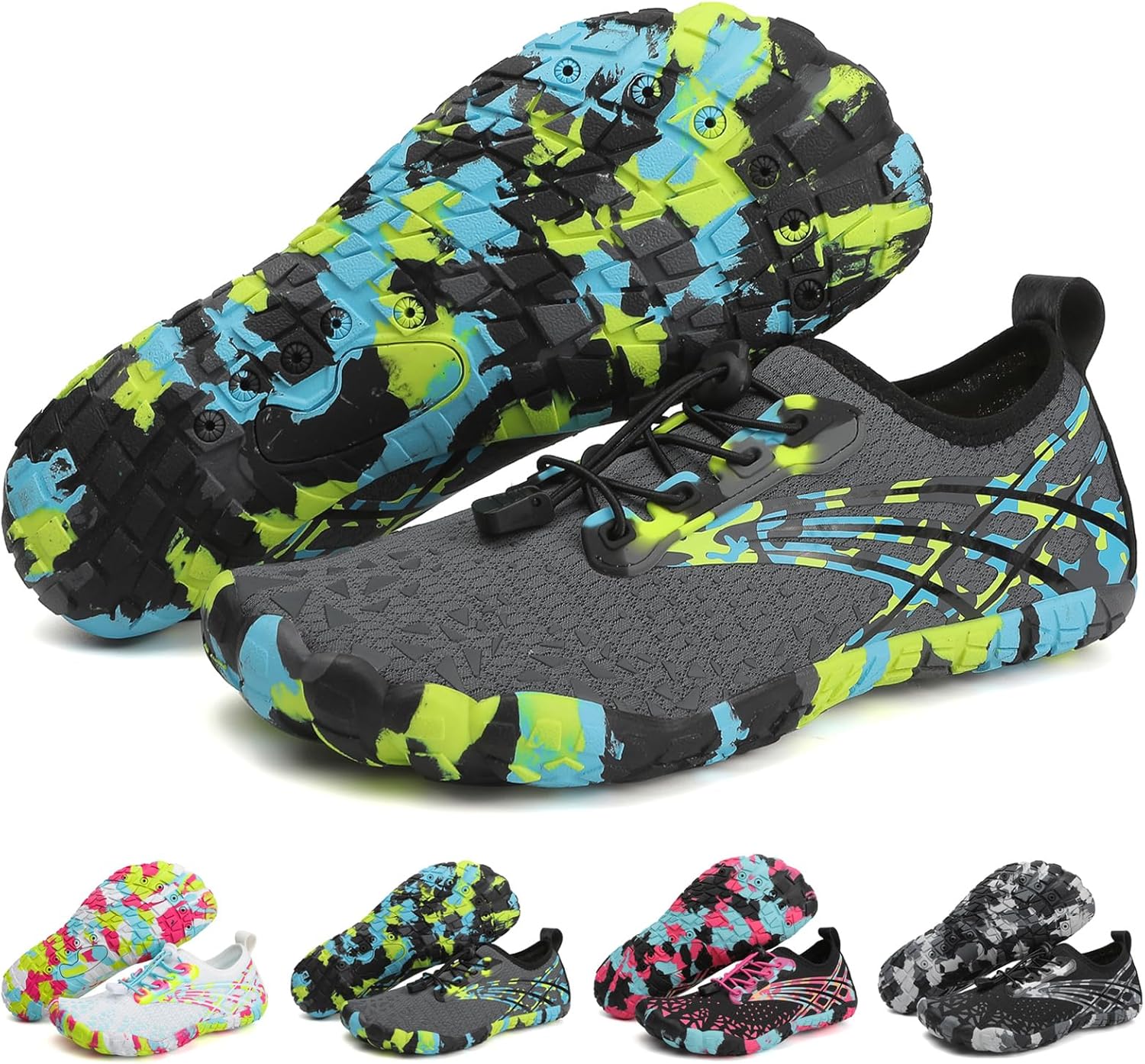 

Водные туфли для мужчин для походов, взрослые, быстросохнущие, акваноски, босоножки для женщин, для ходьбы, плавания, спорта, пляжа, каякинга, серфинга Guniyifs, серый