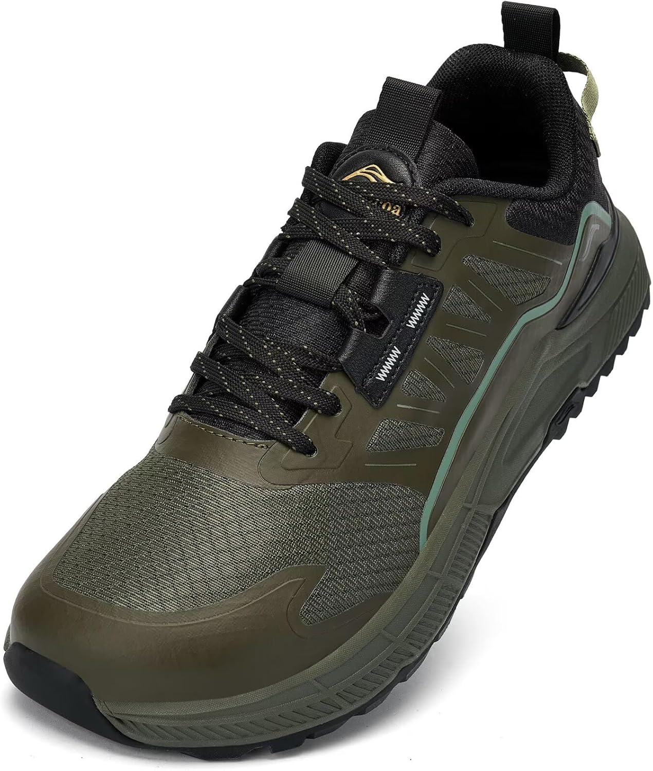 

Мужские кроссовки Lamincoa Wide для походов и прогулок, легкие, дышащие, с противоскользящей подошвой, для активного отдыха, бега по тропам и тенниса, зеленый