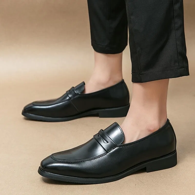 Лоферы кожаные Slip On, Black UOPYNE — фото 3