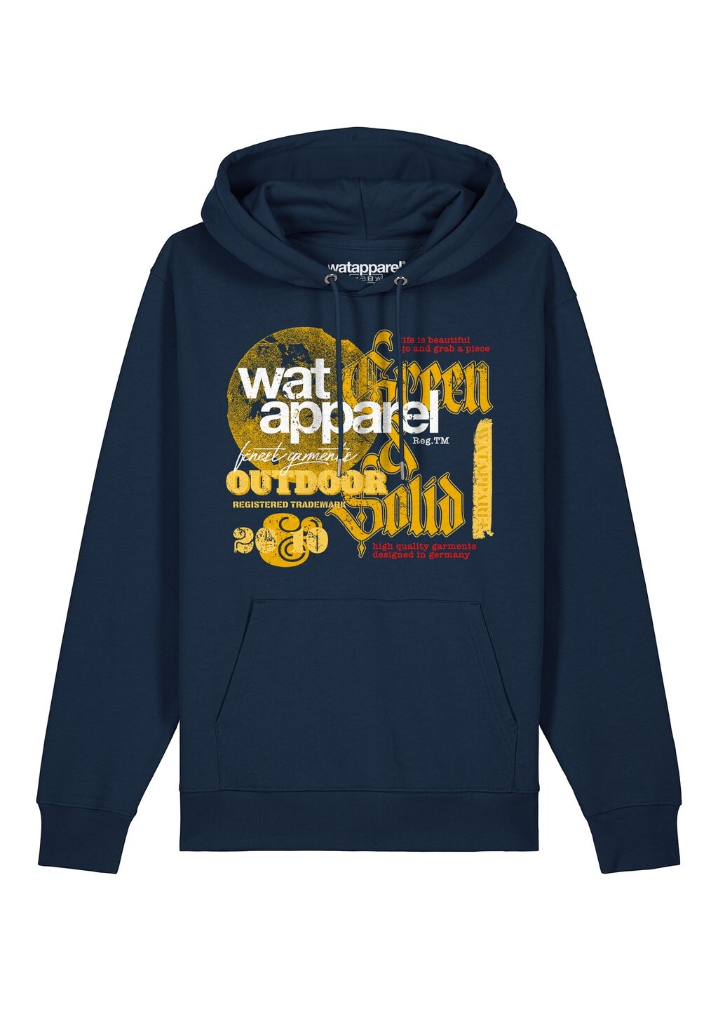 

Толстовка с капюшоном LIMITED EDITION LOGO watapparel, темно-синий