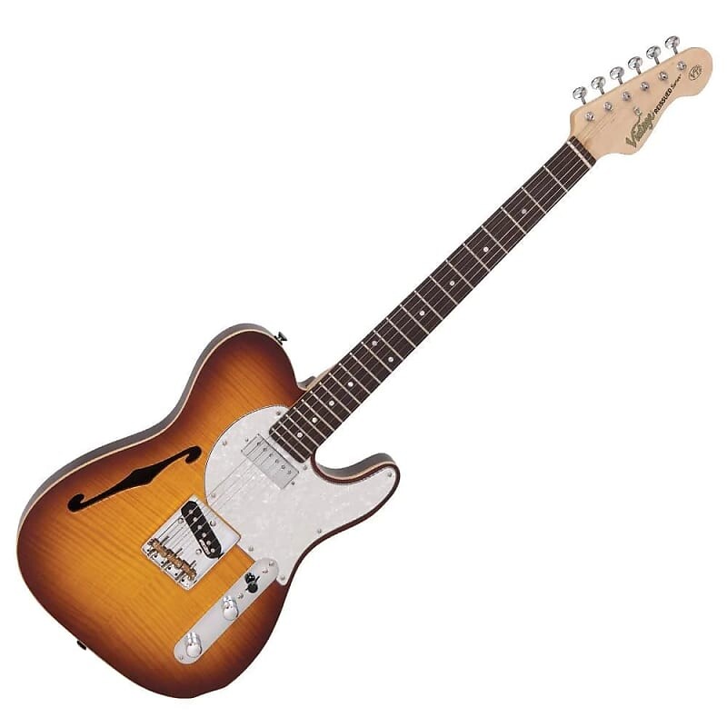 

Электрогитара Vintage V72 ReIssued Custom Spec TL Electric Guitar - Flame Tobacco Burst