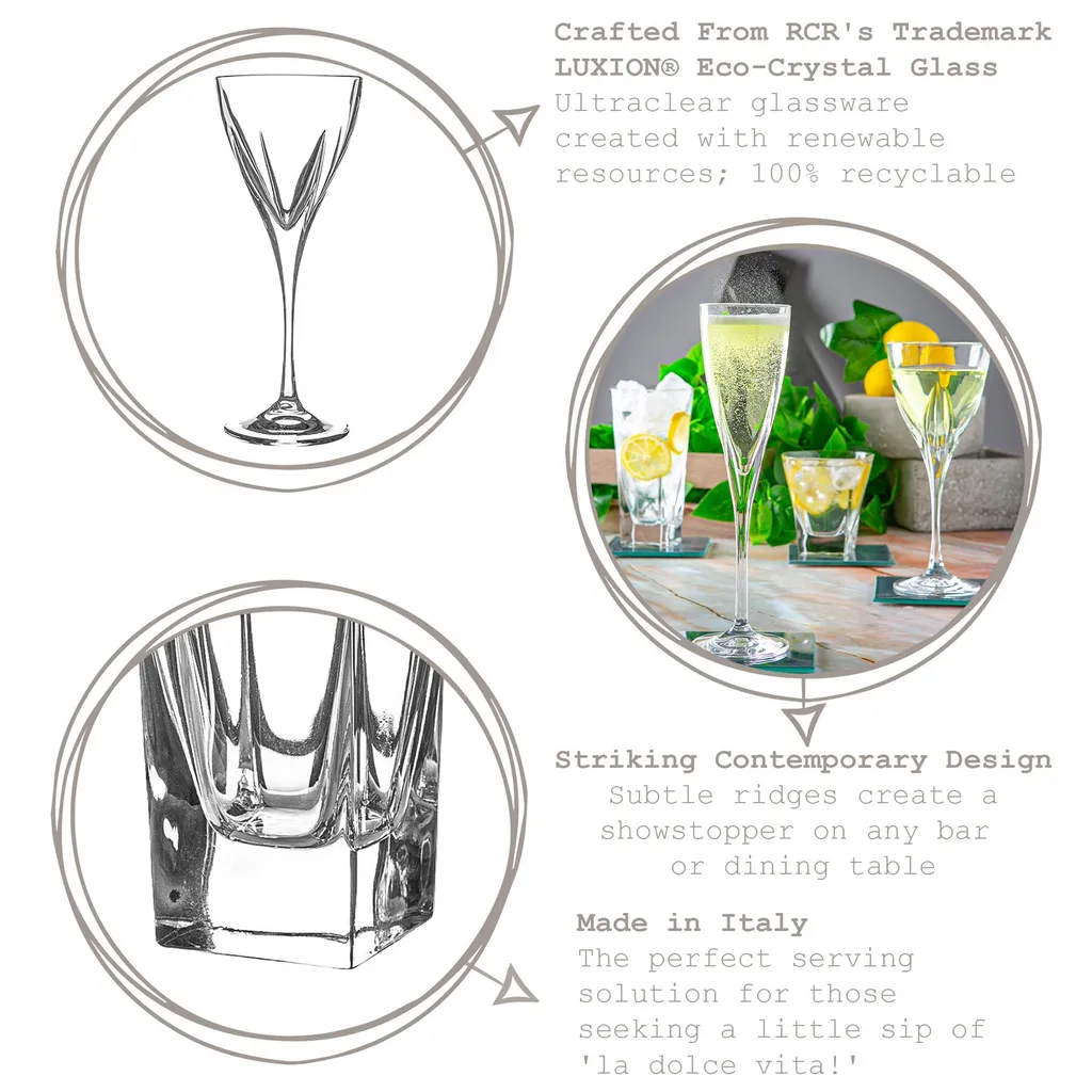 

Стаканы RCR Crystal, черный