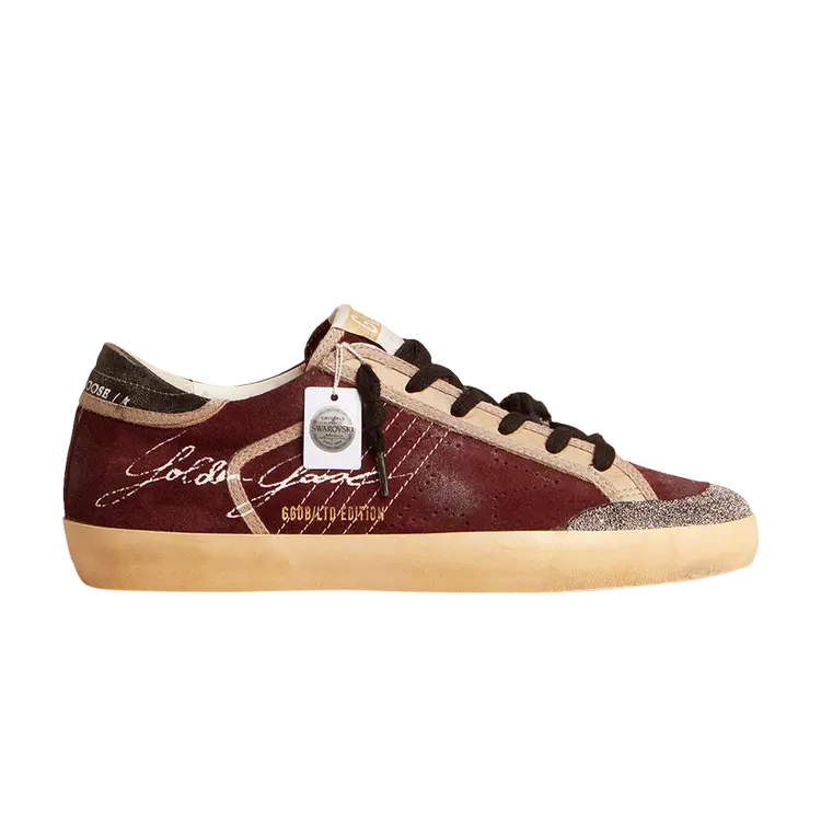 Кроссовки Golden Goose Swarovski x Golden Goose Wmns Superstar Penstar LAB, красный