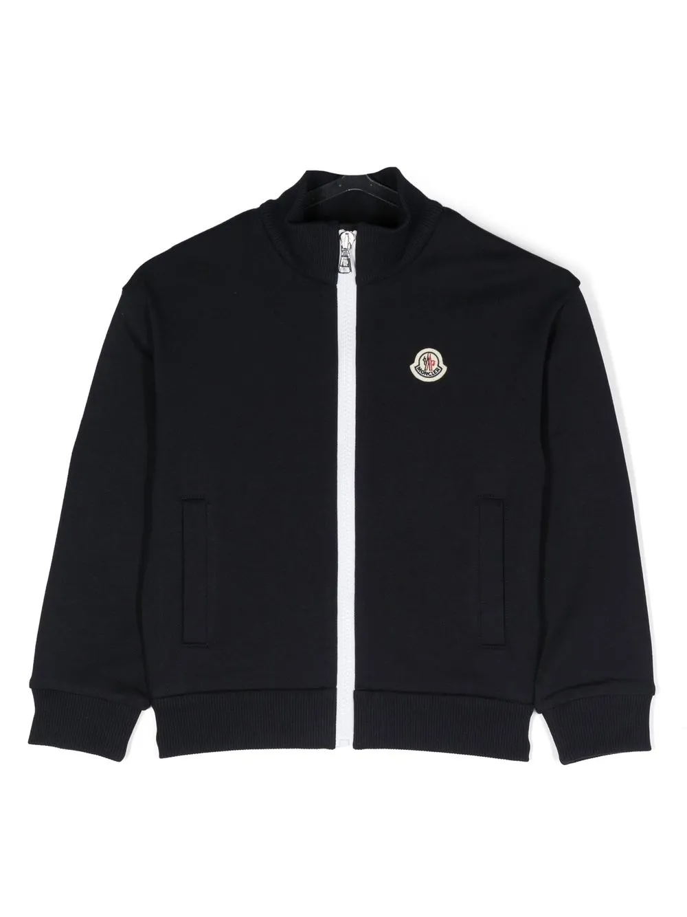 

Куртка с вышивкой Moncler Enfant, синий