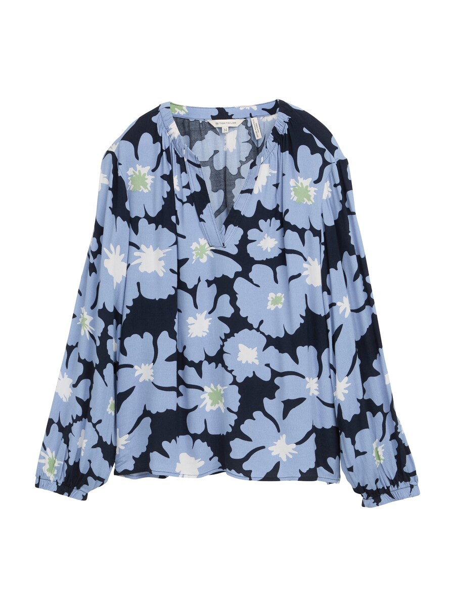 

Блузка TOM TAILOR, цвет Blue/marine blue