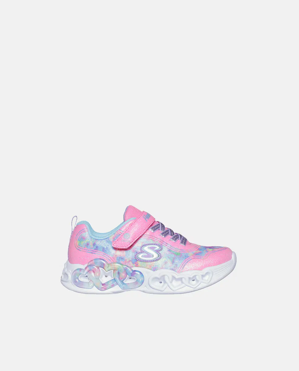 

Кроссовки Infinite Heart Lights для девочек Skechers, розовый