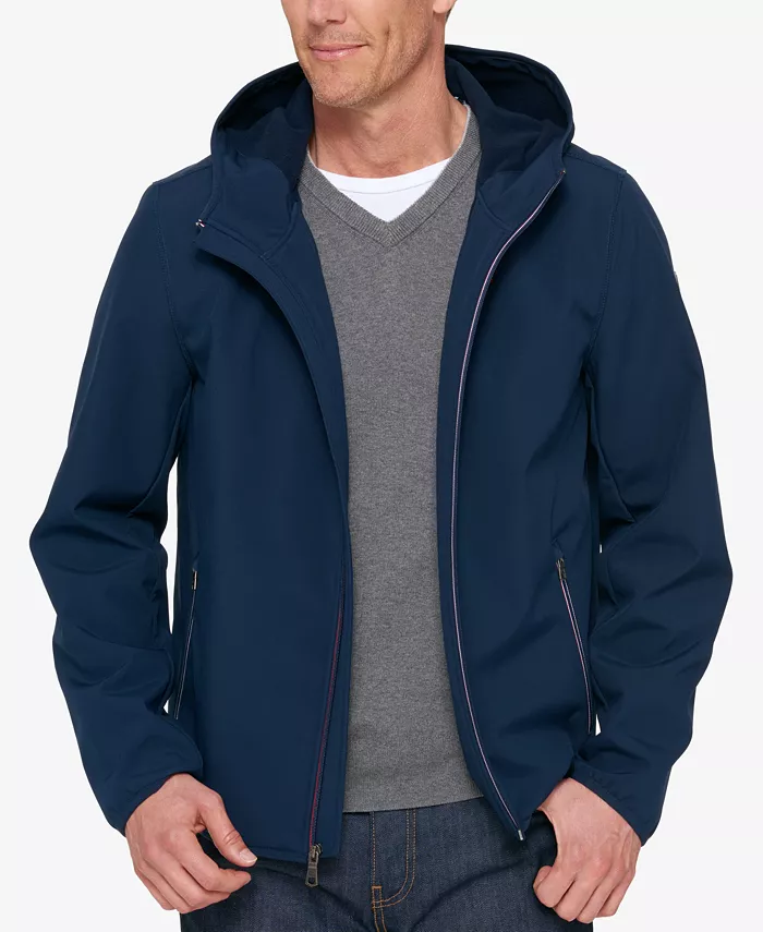 

Мужская куртка-софтшелл с капюшоном Tommy Hilfiger, синий