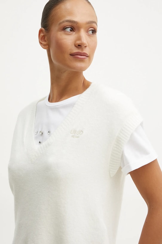 

Жилет с добавлением шерсти Liu Jo, бежевый