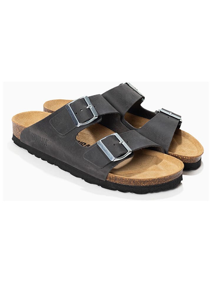 Мюли Sunbay Leder Trefle, антрацит