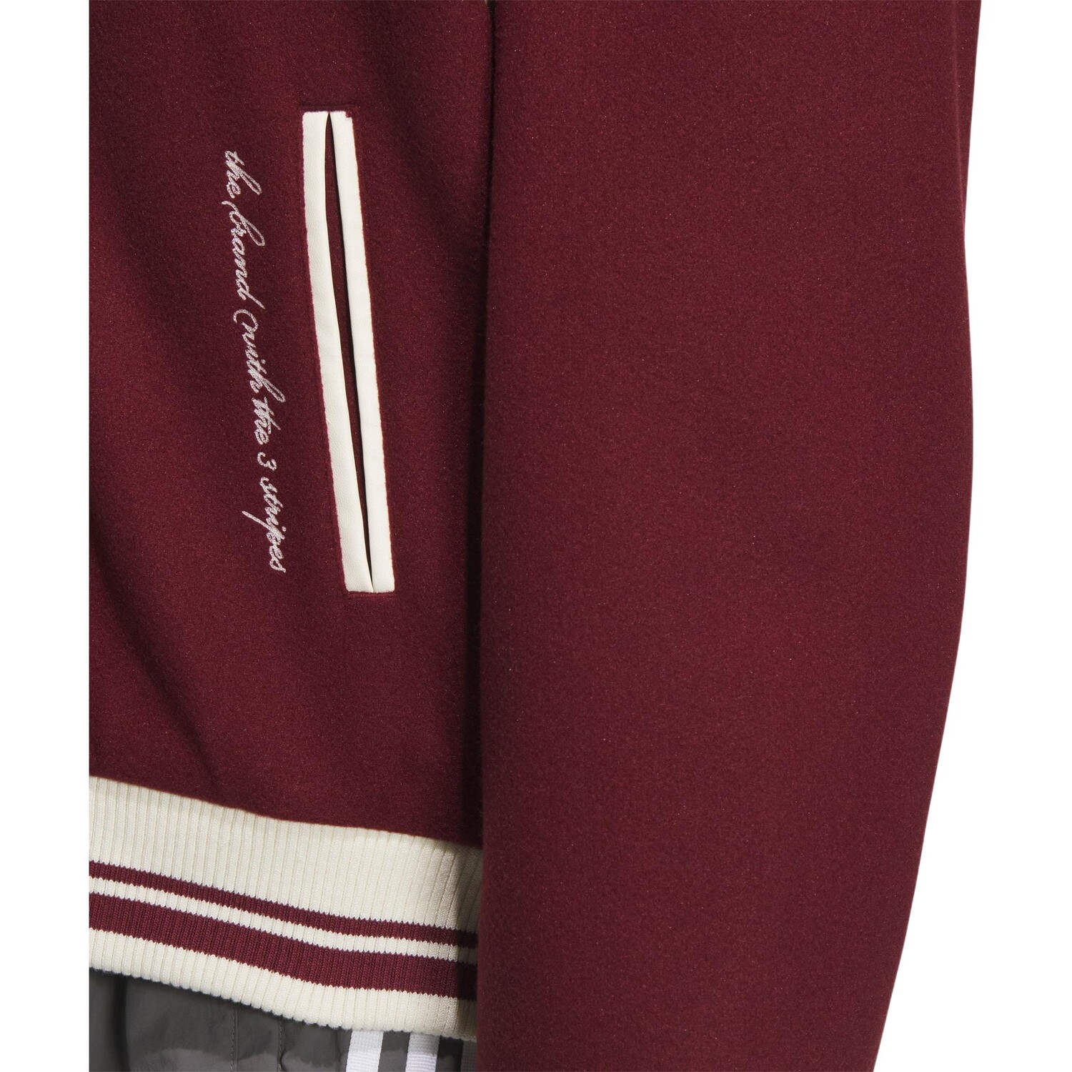 COLLEGIATE BOMBER куртка женская темно-красная/светло-бежевая Adidas Originals — фото 3