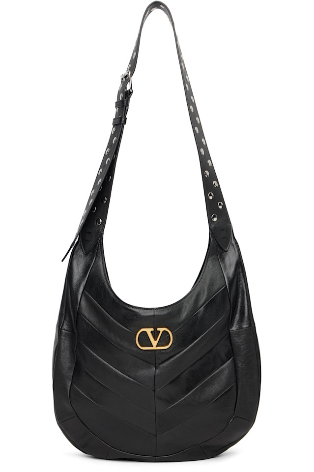 

Сумка-Тоут в стиле бохо из кожи наппа Valentino Garavani, черный