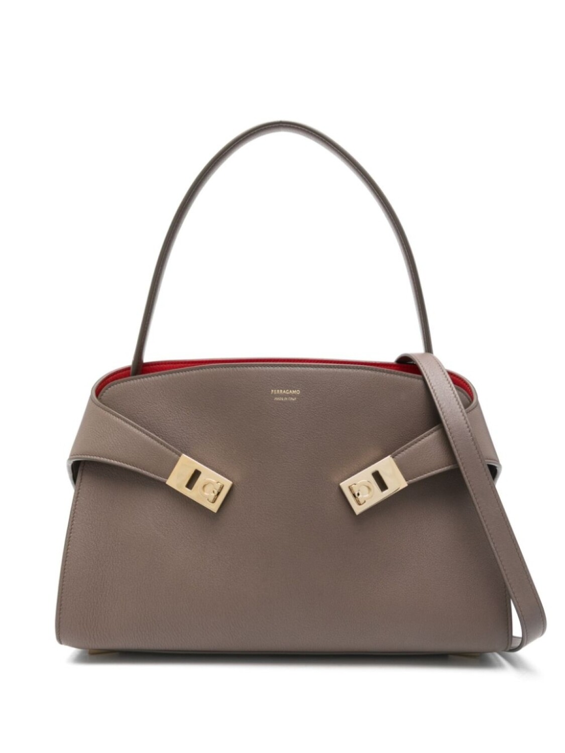 

Ferragamo сумка на плечо Hug, серый
