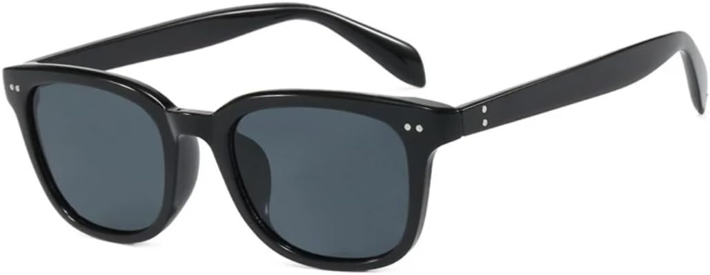 

Солнцезащитные очки с защитой UV400 | Линзы с мелкими заклепками, конфетного цвета | Для женщин и мужчин, для занятий спортом на открытом воздухе и вождения DSVIGF, Black Gray