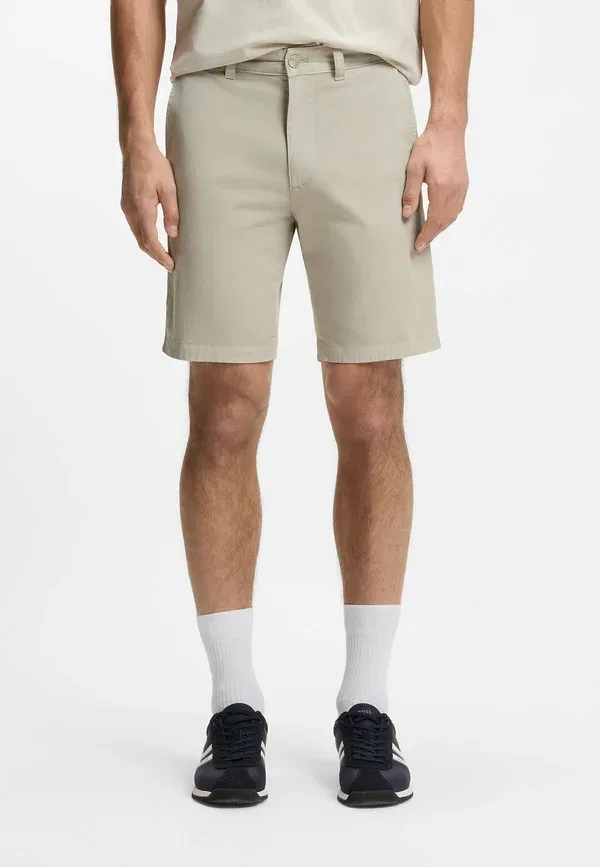 Шорты Boss Chino_Slim_Short_1, светло-бежевый
