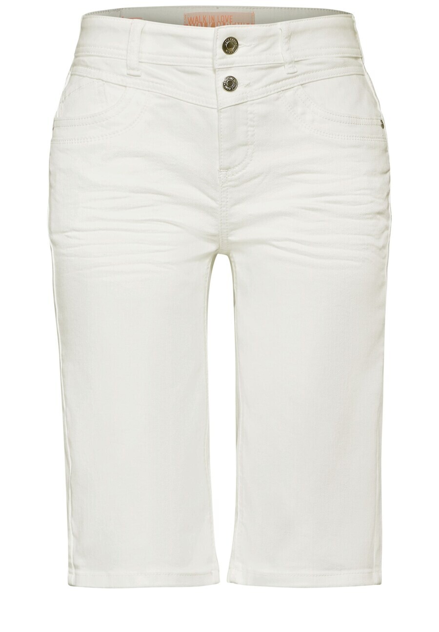 

Джинсовые шорты STREET ONE Skinny Jeans, белый