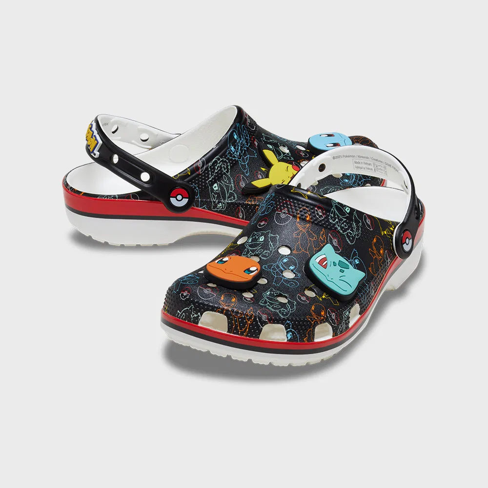 Унисекс сабо Classic Clog с принтом Pokémon от Crocs