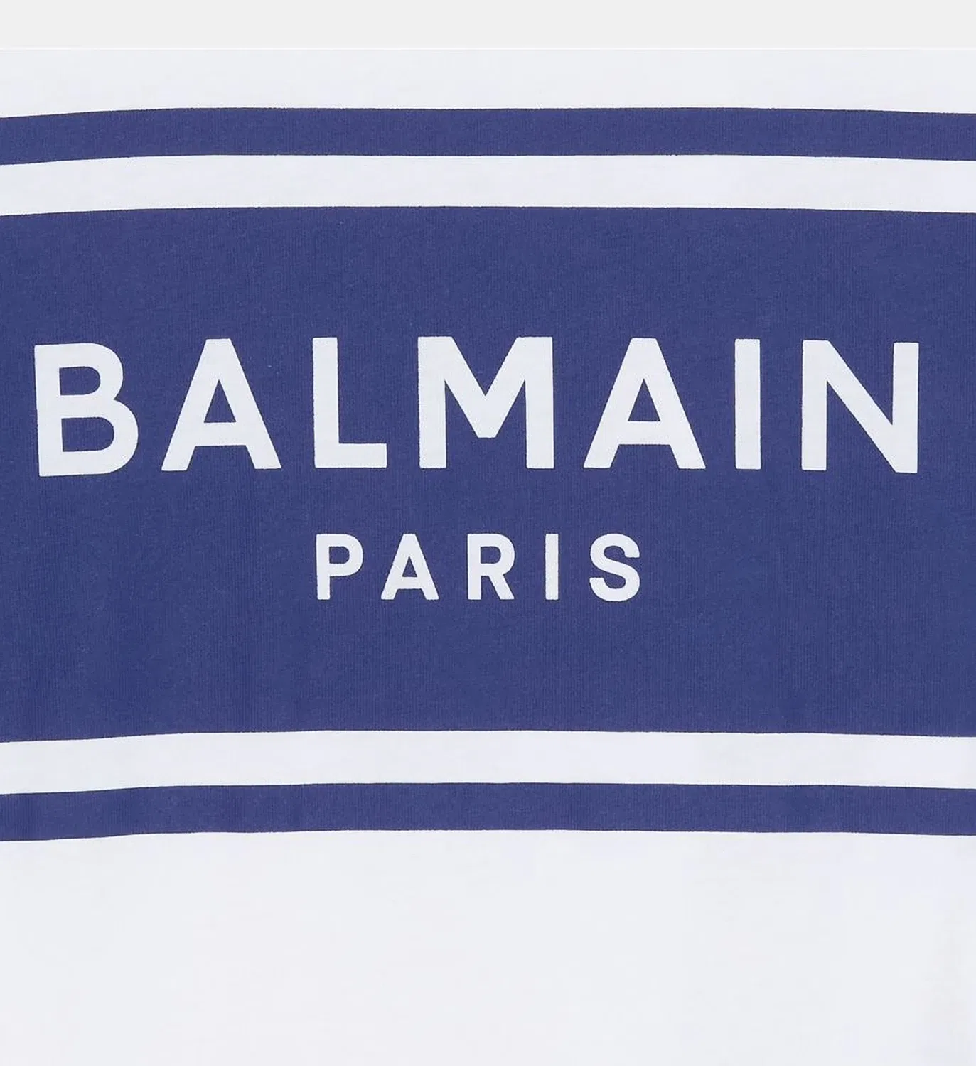 Футболка с принтом BALMAIN Paris, белый — фото 3
