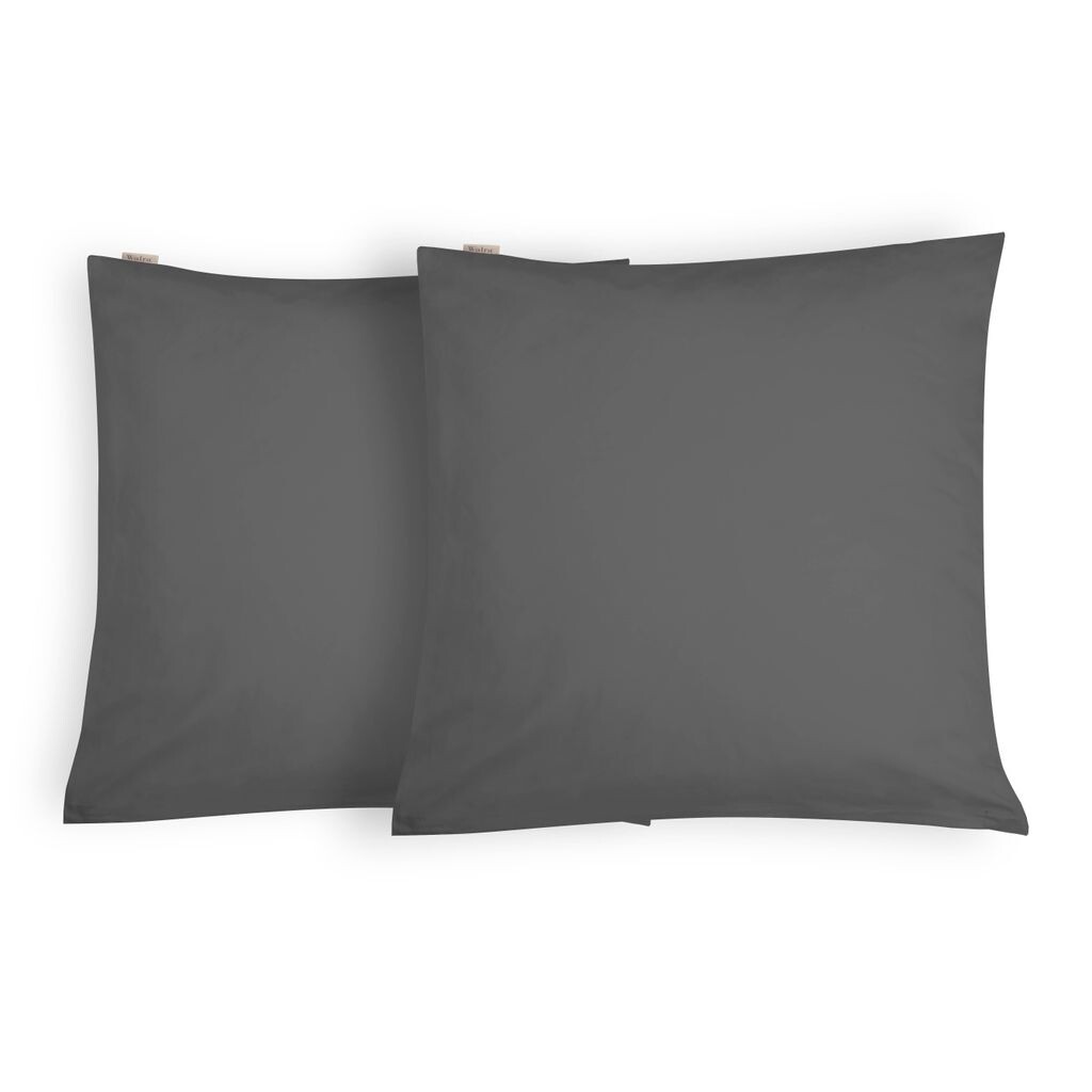 

Чехол на подушку Crispy Cotton 80х80см антрацит (2 шт.) Morhane