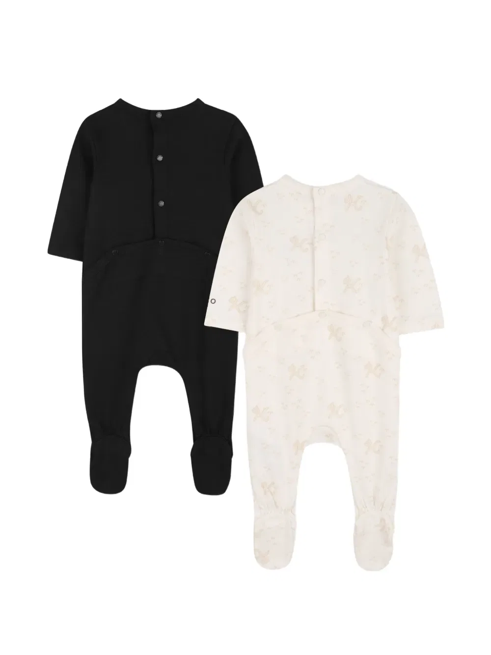 Пижама с вышивкой логотипа (комплект из двух штук) Kenzo Kids, черный — фото 2