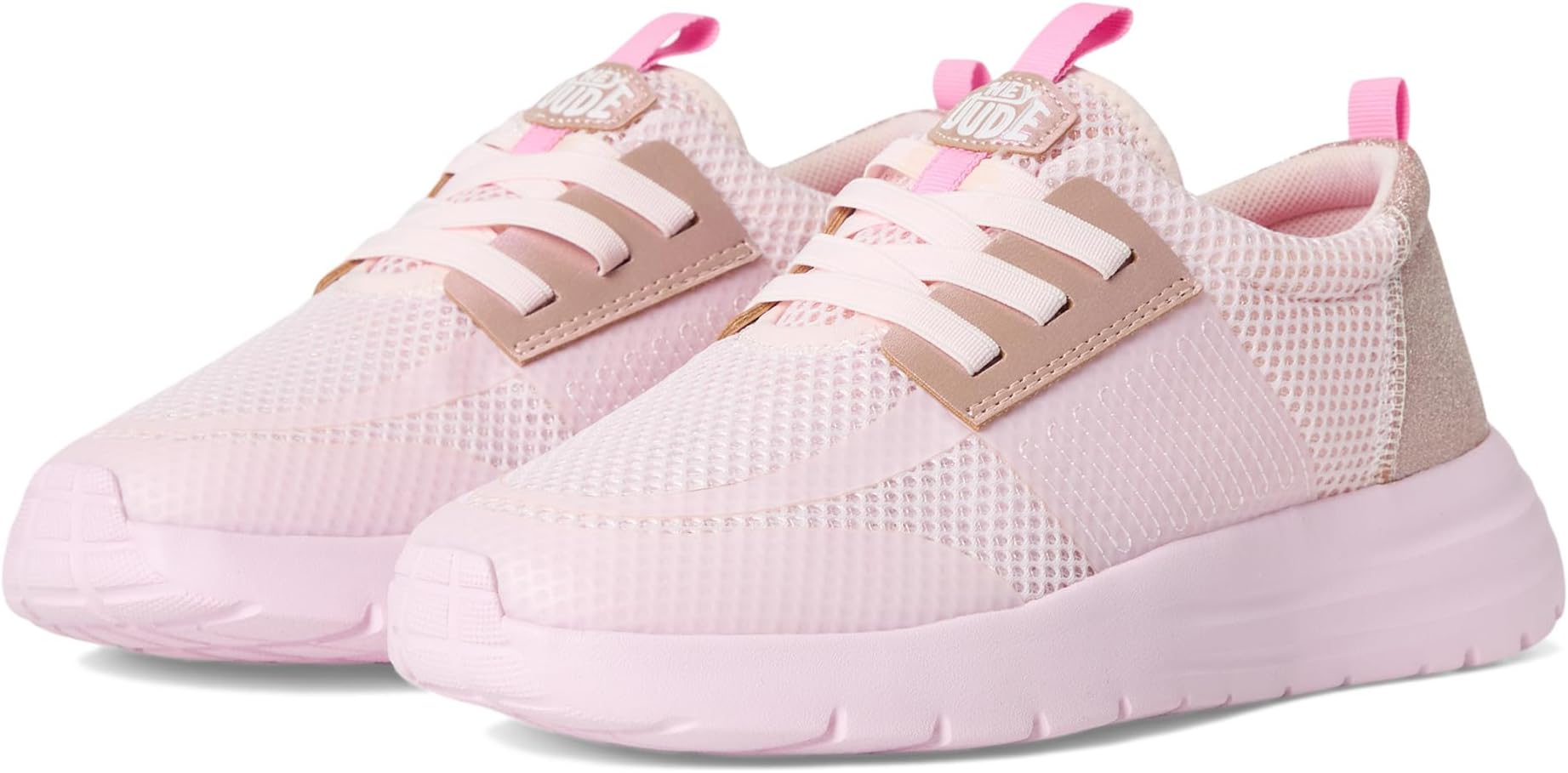 

Кроссовки Hey Dude Kids Sirocco Play Brights, цвет Sparkle Pink