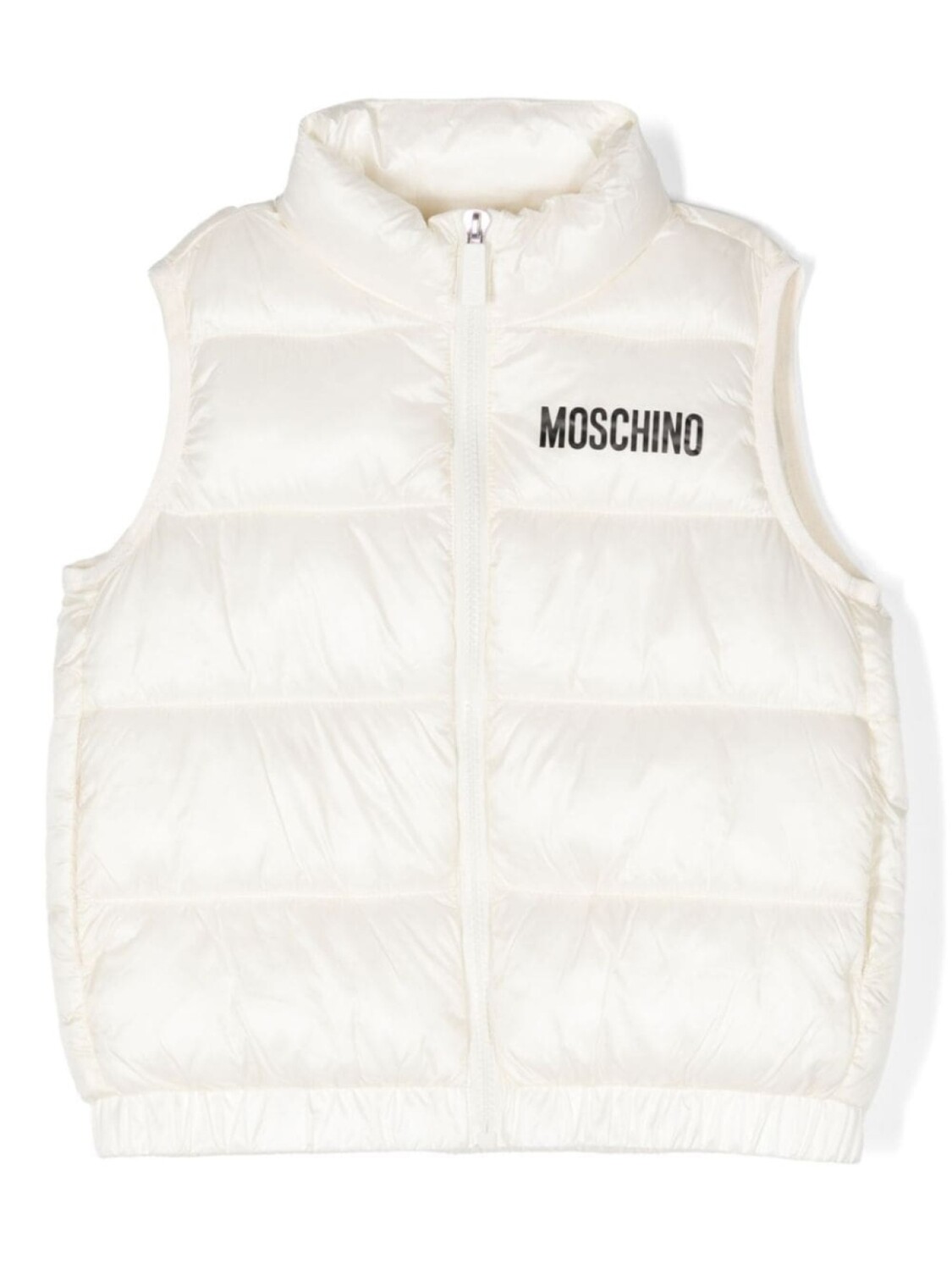 

Moschino Kids жилет с логотипом, белый