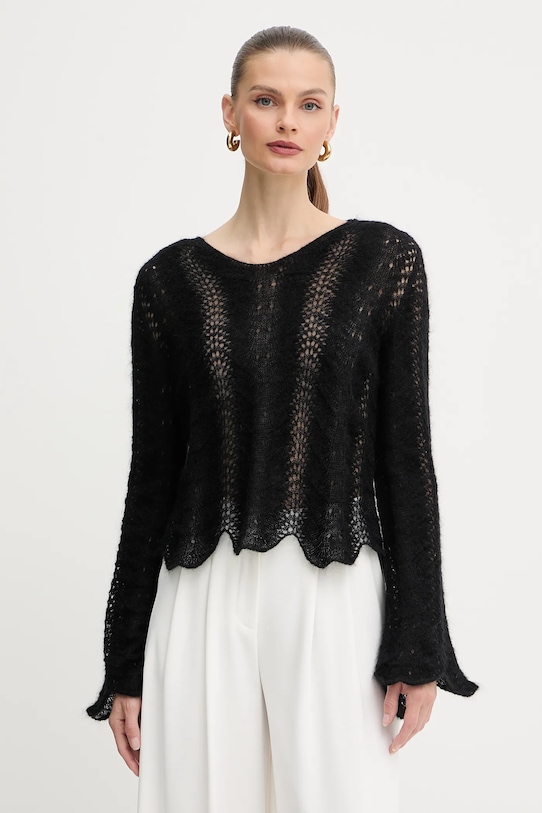 

Шерстяной свитер Twinset, черный