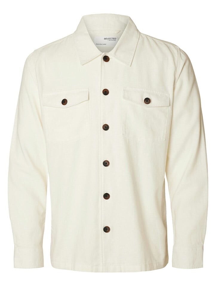 

Рубашка SELECTED HOMME, кремовый