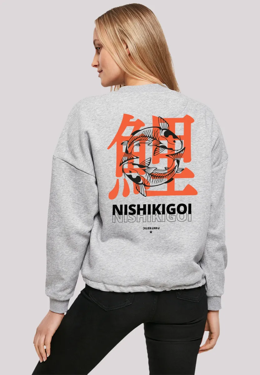 

Толстовка F4NT4STIC "Nishikigoi Koi Japan", принт, серый