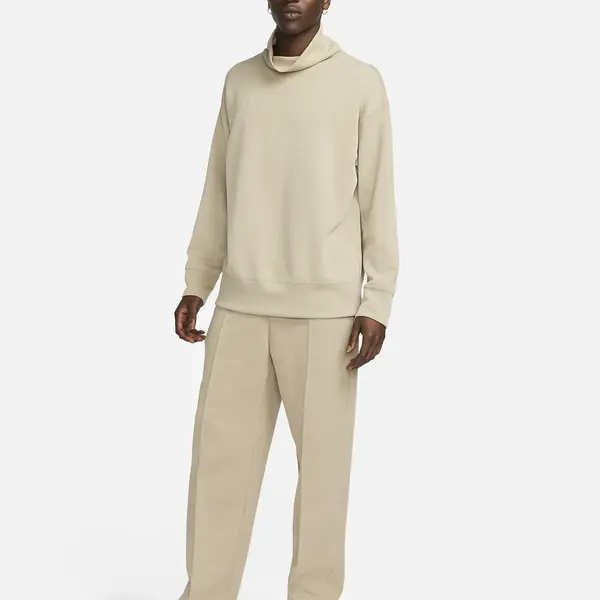 Футболка Nike Tech Fleece Tartle Neck T-Shirt 'Khaki', хаки — фото 3