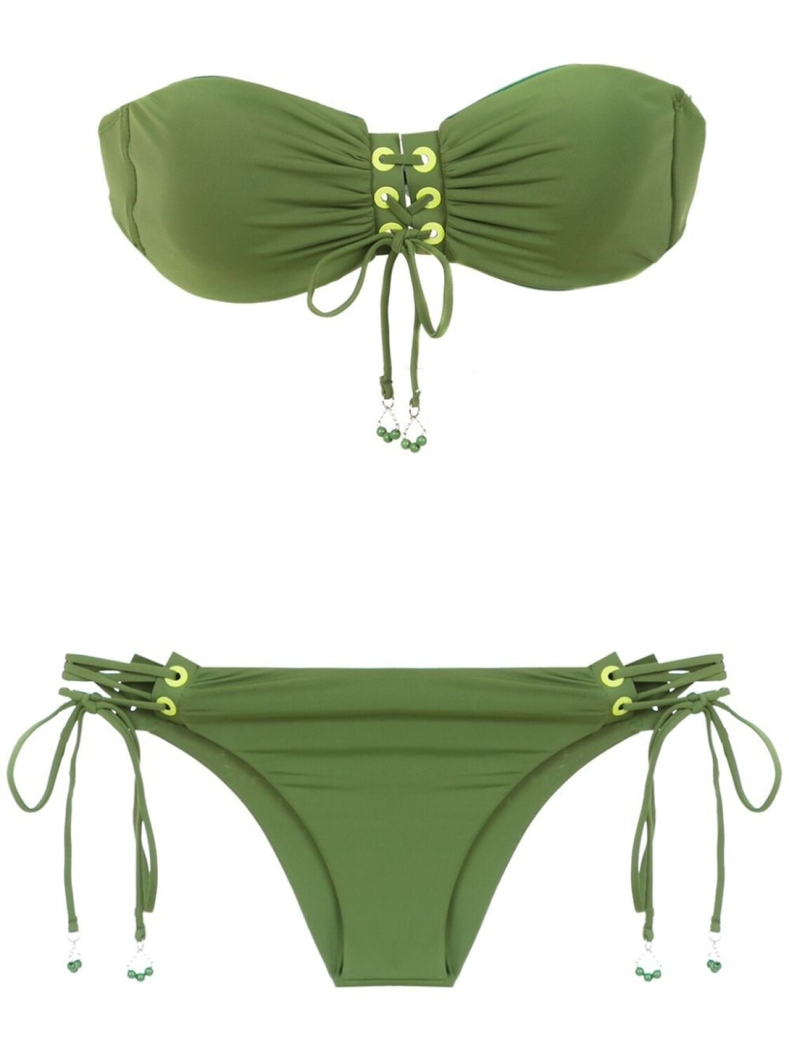 

Amir Slama lace up bikini, зеленый