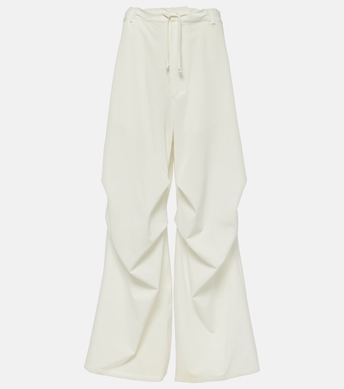 

Широкие брюки из твила с высокой посадкой Mm6 Maison Margiela, белый