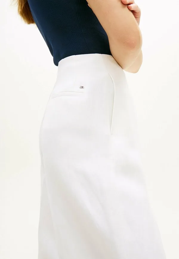 Брюки-Бочки из смешанной ткани Tommy Hilfiger, Optic White — фото 4