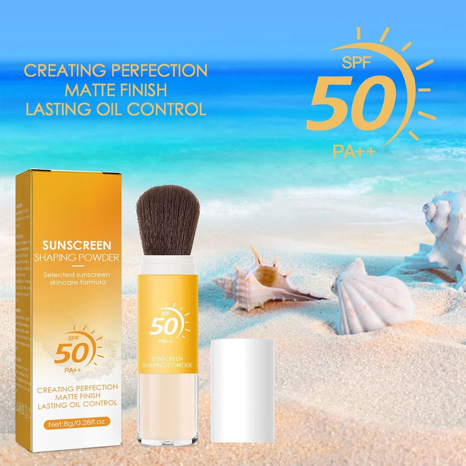 Солнцезащитная пудра SPF 50 PA++ Icoyea 8 г — фото 4