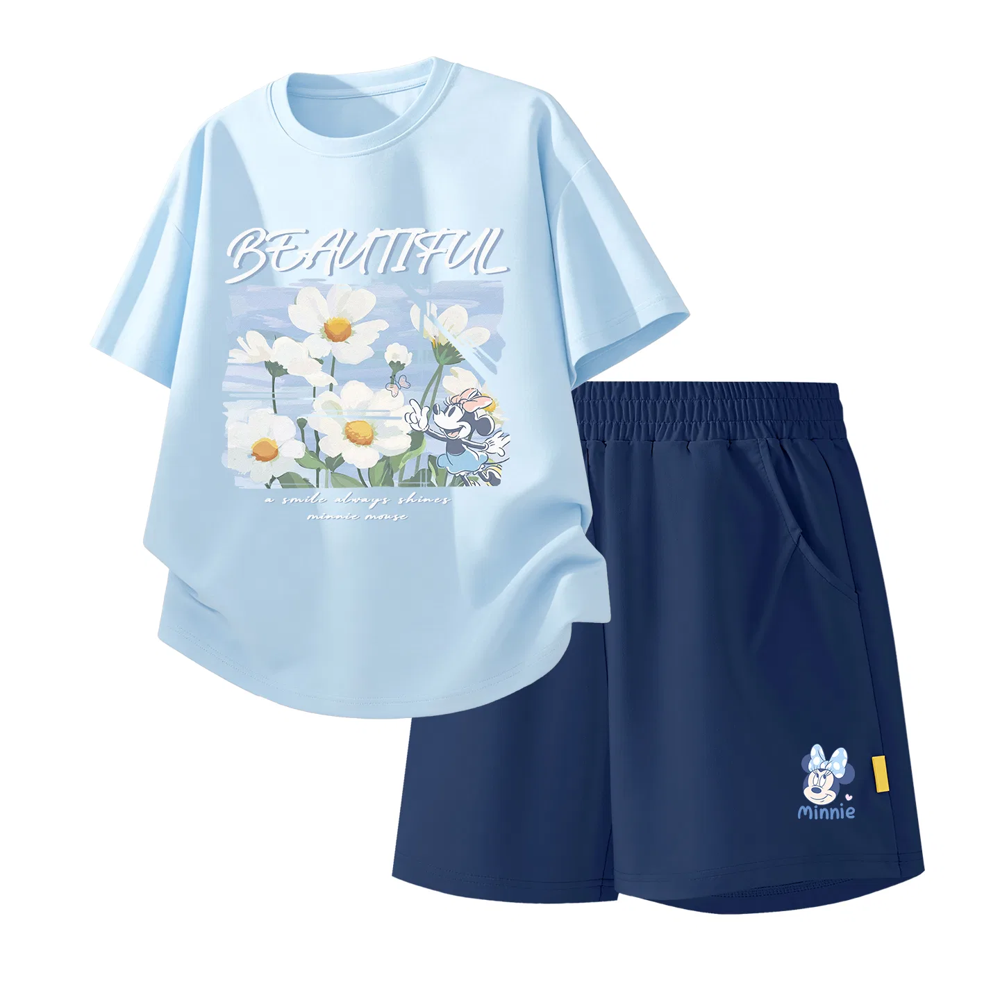 Детский спортивный костюм Casual Sportswear 2 Piece Set Disney, Di Bubble Floral Night Purple+Di Knot K_Bottom Right Mulberry Purple — фото 4