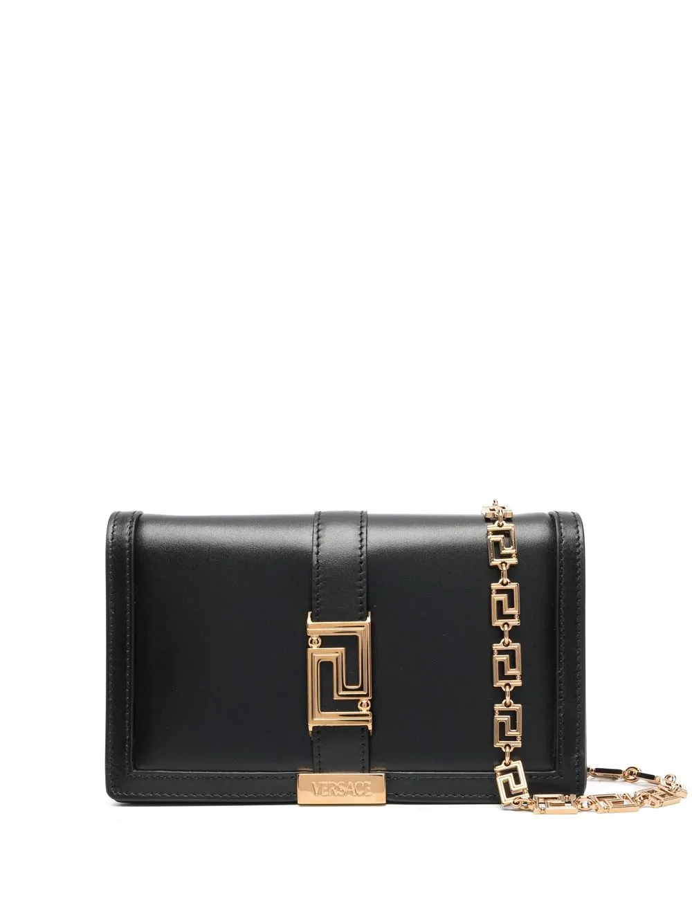 

Мини-сумка Greca Goddess VERSACE, черный