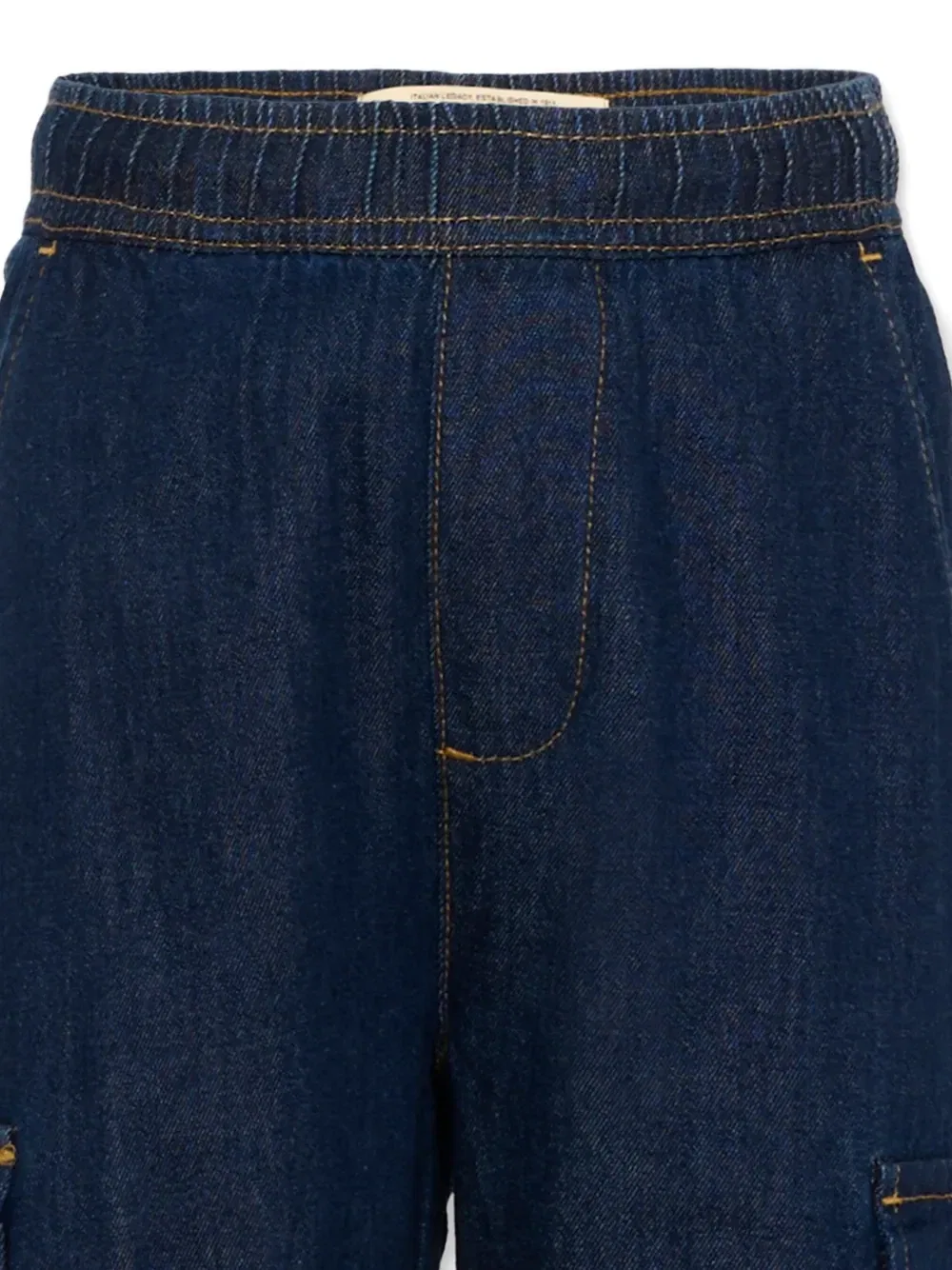 Брюки-карго на резинке Trussardi Junior, синий — фото 4