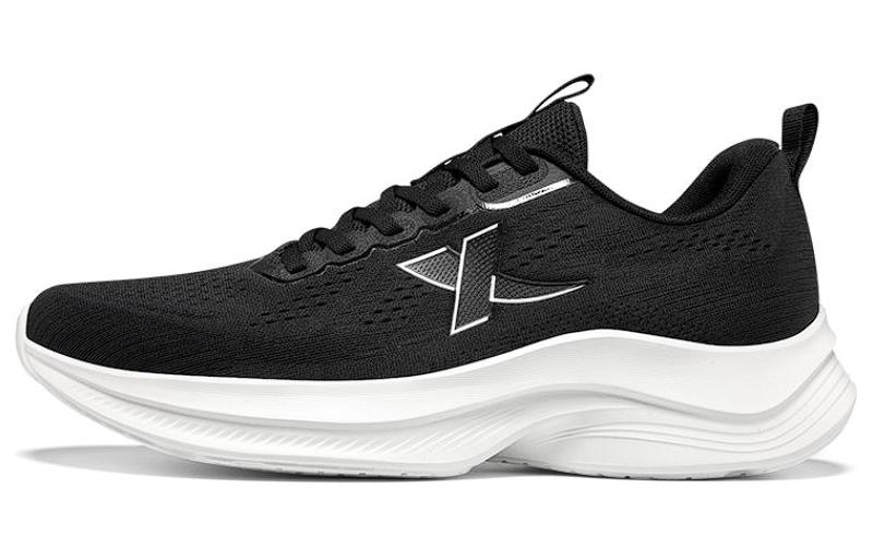 

Xtep Мужские низкие беговые кроссовки с амортизацией и износостойкостью, черный с белым