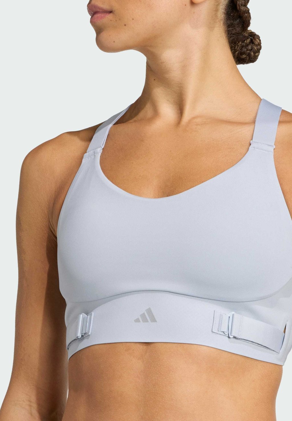 

Спортивный бюстгальтер с сильной поддержкой FASTIM Adidas Performance, серебряный