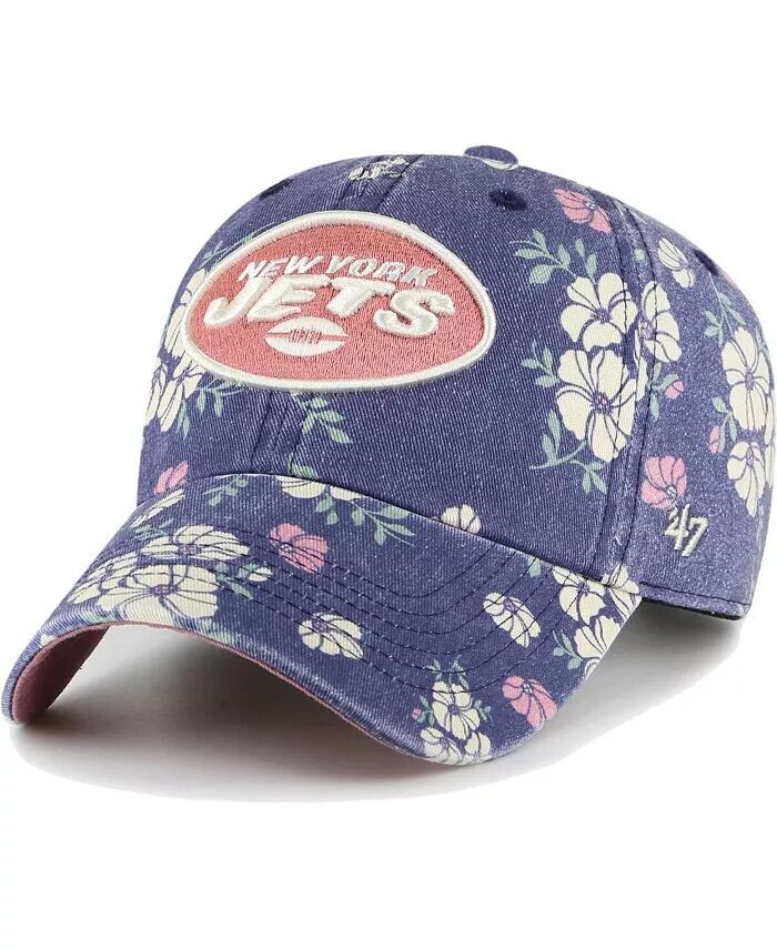 

Женская темно-синяя шапка New York Jets Primrose Clean Up Adjustable '47 Brand