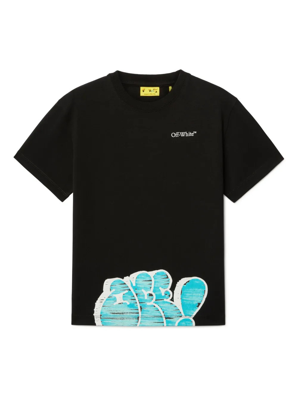 

Футболка Graffiti Type OFF-WHITE KIDS, черный