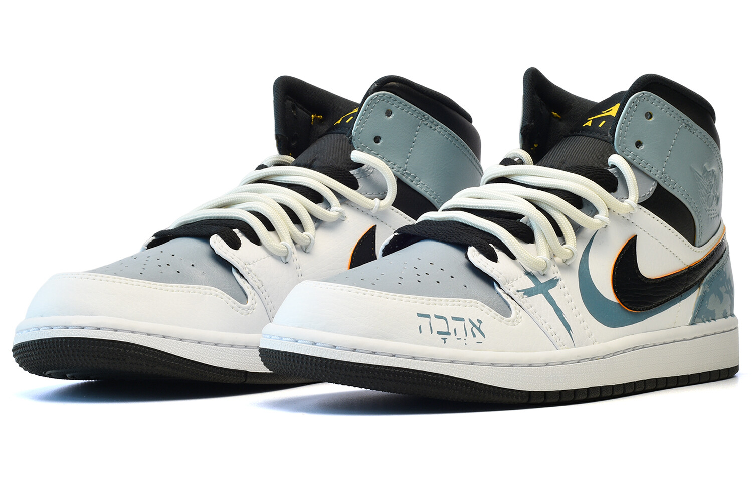 

Кроссовки Vintage Jordan Air Jordan 1, голубой/черный